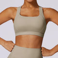 Sport BH Gym Ondergoed Hoge Sterkte Schokbestendig Hardlopen Yoga Crop Top Ademend Pilates Push Up Fitness Tops Dames