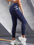 Yoga Broek Dames met Dubbele Zakken Hoge Taille Elastische Legging Fitness