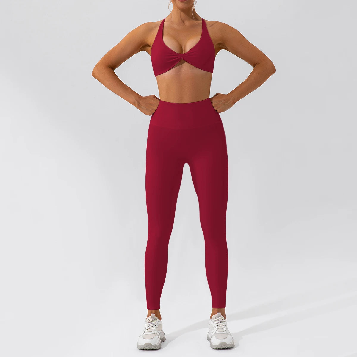 2-delige Yoga Set Sportkleding Dames Sneldrogend Gym Set Dames Trainingspak Hardlopen