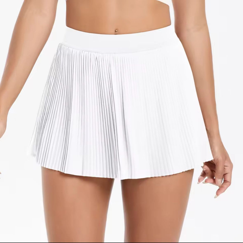 Dames 2-in-1 golf tennis rok geplisseerd fitness pak met binnenzak, sexy stijl voor dames